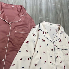 Bộ Pjm Gu lụa tay dài sang xịn bigsize (hàng cắt tag)