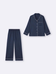 Bộ Pjm Gu lụa tay dài sang xịn bigsize (hàng cắt tag)