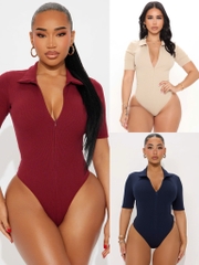 Bodysuit zip Fashion thun gân xuất xịn