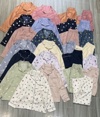 Bộ Pjm Gu lụa tay dài sang xịn bigsize (hàng cắt tag)