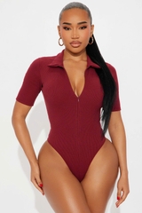 Bodysuit zip Fashion thun gân xuất xịn