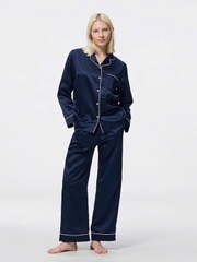 Bộ Pjm Gu lụa tay dài sang xịn bigsize (hàng cắt tag)