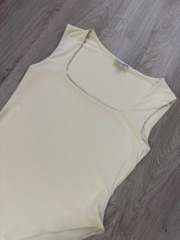 Bodysuit Fashion cổ vuông bigsize thun lạnh xịn xò