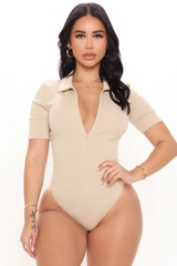 Bodysuit zip Fashion thun gân xuất xịn