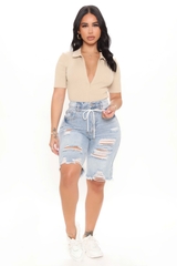 Bodysuit zip Fashion thun gân xuất xịn