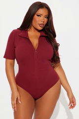 Bodysuit zip Fashion thun gân xuất xịn