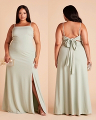 Đầm tiệc Birdy 2 dây cột lưng maxi xẻ tà bigsize