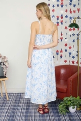 Đầm dây Blu Pep maxi nền hoa xinh vibe summer bigsize
