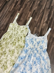 Đầm dây Blu Pep maxi nền hoa xinh vibe summer bigsize