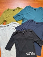 Áo thun tay lửng Banana thun gân co giãn bigsize