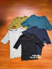 Áo thun tay lửng Banana thun gân co giãn bigsize