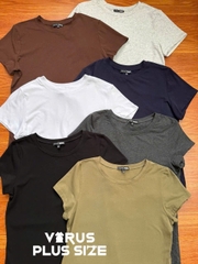 Áo thun Fashion basic chất mỏng nhẹ thoáng mát bigsize