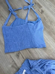 Set 2d Sienna áo crop quần suông bigsize