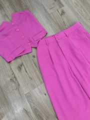 Set đồ 2 mảnh áo ống quần suông Shein