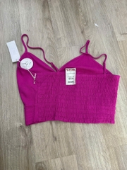 Set 2d cổ tim Sienna áo crop quần suông lưng thun co giãn thoải mái bigsize