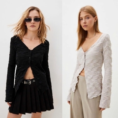 Áo GJ nhún tay loe bigsize xuất xịn