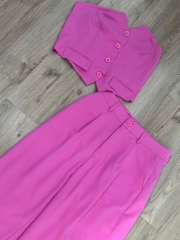 Set đồ 2 mảnh áo ống quần suông Shein