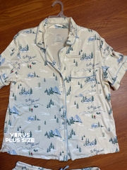 Bộ mặc nhà Auden chất thun mềm mịn thoải mái bigsize xuất xịn