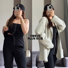 Set lẻ Primark áo cúp ngực mix quần lửng xẻ gấu xuất xịn