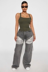 Áo dây gài khoen Cổ vuông bigsize (fashiona2dgk)