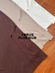 Đầm body f21plus xẻ lai xuất xịn bigsize