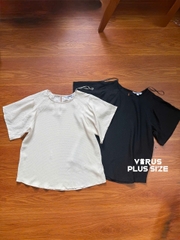 Áo kiểu preview chất thun dập nổi bigsize