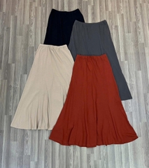 Chân váy un1 lưng thun bigsize cotton thoáng mát che khuyết điểm(hàng cắt tag)