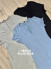 Jumsuit fashion thun cổ v bigsize