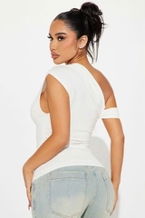 Áo lệch vai Fashion NoVa thun nhún eo form ôm(fashionatlv)