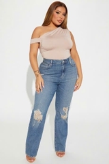 Áo lệch vai Fashion NoVa thun nhún eo form ôm(fashionatlv)