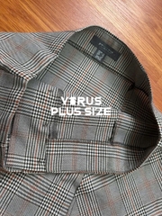 Chân váy caro primark bigsize dáng công sở