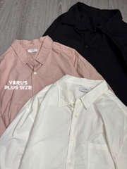 Áo sơ mi Genquo dù basic xuất xịn bigsize