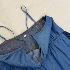 Jumpsuit 2 dây JD jean xuất xịn bigsize