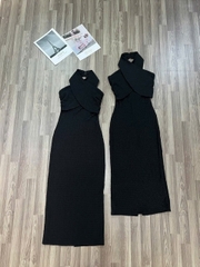 Đầm cổ yếm chéo xoài mng bigsize form body