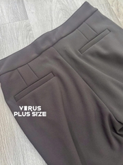 Quần tây suông Ansich bigsize lưng thun co giãn chất dày dặn đứng dáng