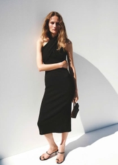Đầm cổ yếm chéo xoài mng bigsize form body