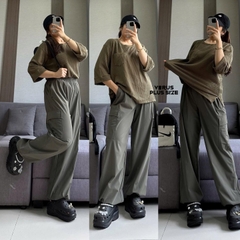 Áo thun Andree túi ngực thun gân mềm mịn bigsize (full size)