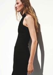 Đầm cổ yếm chéo xoài mng bigsize form body