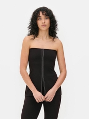 Set lẻ Primark áo cúp ngực mix quần lửng xẻ gấu xuất xịn