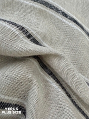 Quần ống suông sọc linen Pennington xuất xịn