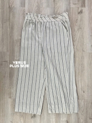 Quần ống suông sọc linen Pennington xuất xịn