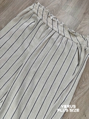 Quần ống suông sọc linen Pennington xuất xịn