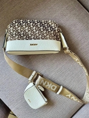Túi xách DKNY in mono dây bản to xuất xịn