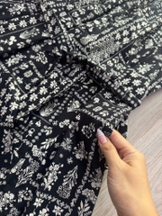 Đầm midi Cato tay bèo nhẹ kèm belt bigsize(catodcb)