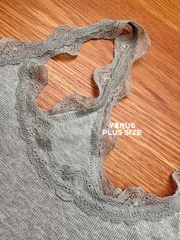 Áo dây ren G@p thun gân mềm mịn co giãn bigsize