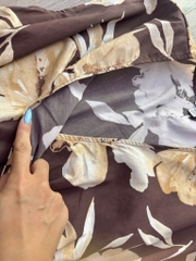 Đầm hoa đắp chéo Cato cổ V thanh lịch bigsize(catoddc)