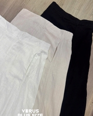 Chân váy maxi cato linen lưng thun bigsize xuất xịn
