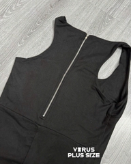 Jumsuit lửng fashion chất thun co giãn bigsize