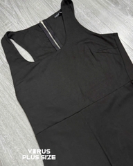 Jumsuit lửng fashion chất thun co giãn bigsize