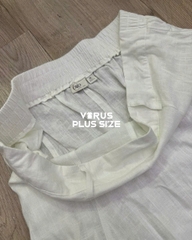 Chân váy maxi cato linen lưng thun bigsize xuất xịn